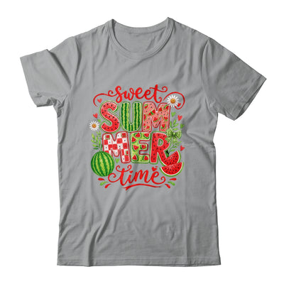 Sweet Summer Time Watermelon Vibes Coquette Bow Girls Women Shirt & Tank Top | teecentury