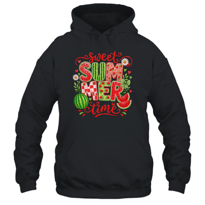 Sweet Summer Time Watermelon Vibes Coquette Bow Girls Women Shirt & Tank Top | teecentury