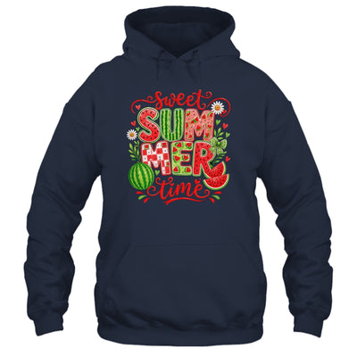 Sweet Summer Time Watermelon Vibes Coquette Bow Girls Women Shirt & Tank Top | teecentury