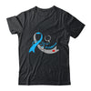 T1D Nurse Blue Ribbon Stethoscope Diabetes Awareness Shirt & Hoodie | teecentury