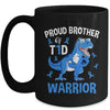 T1D Type 1 Diabetes Awareness Proud Brother Dinosaur Warrior Mug | teecentury