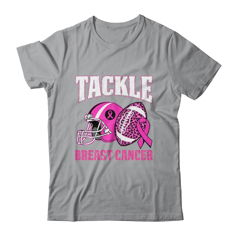 Tackle Breast Cancer Awareness American Football Women Mom Shirt & Hoodie | teecentury