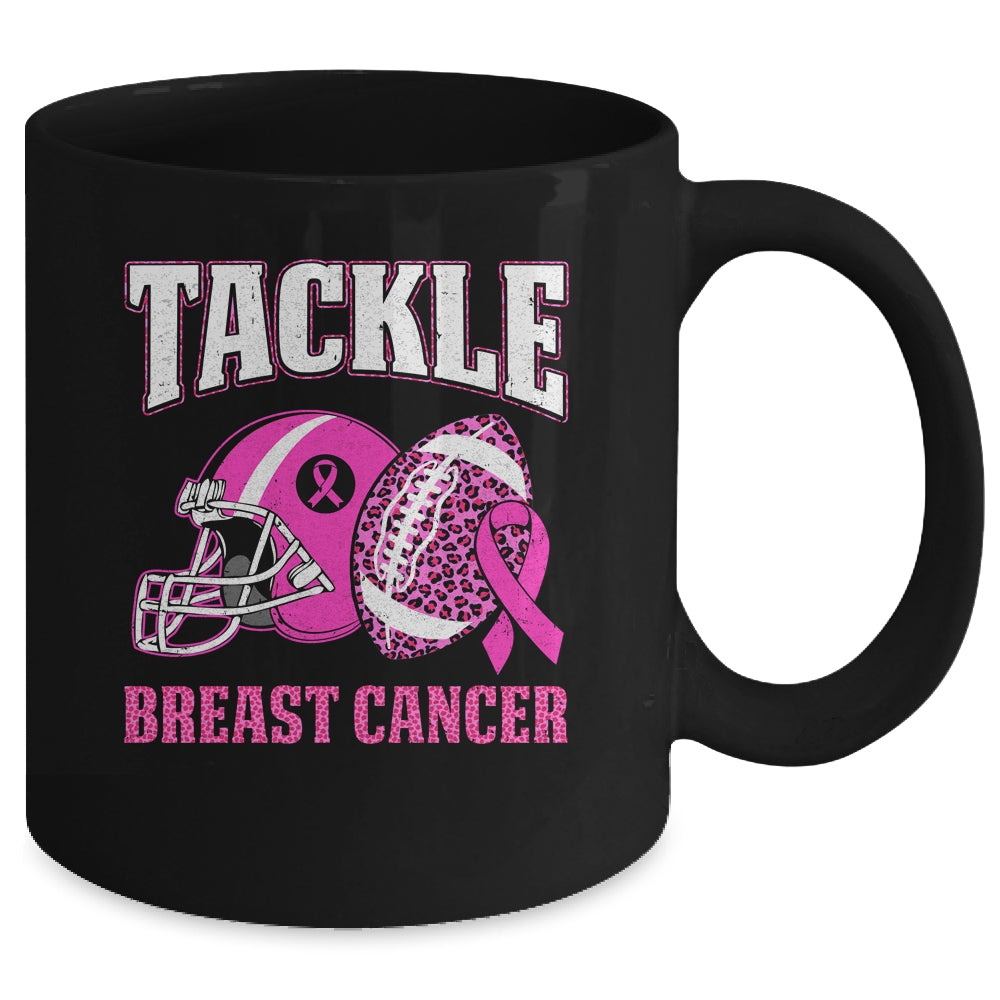 Tackle Breast Cancer Awareness American Football Women Mom Mug | teecentury