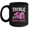 Tackle Breast Cancer Awareness American Football Women Mom Mug | teecentury