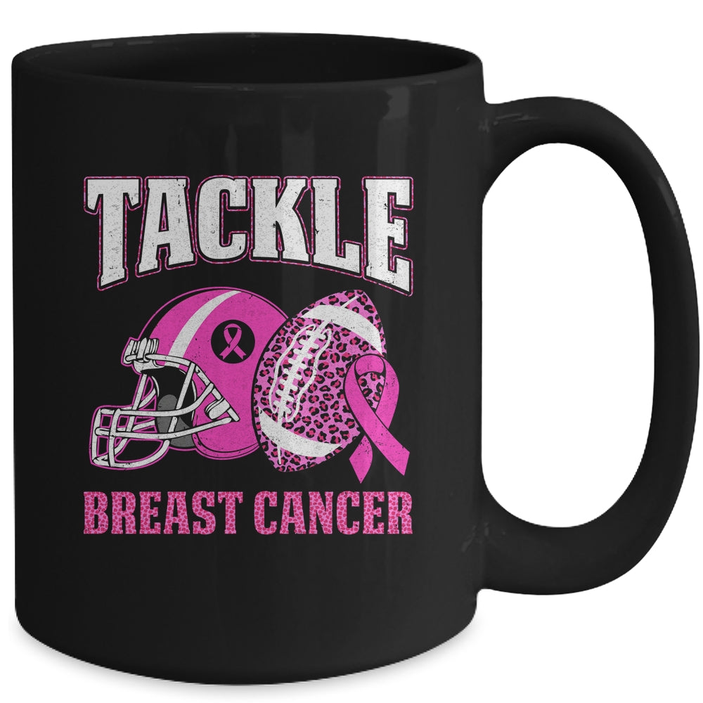 Tackle Breast Cancer Awareness American Football Women Mom Mug | teecentury