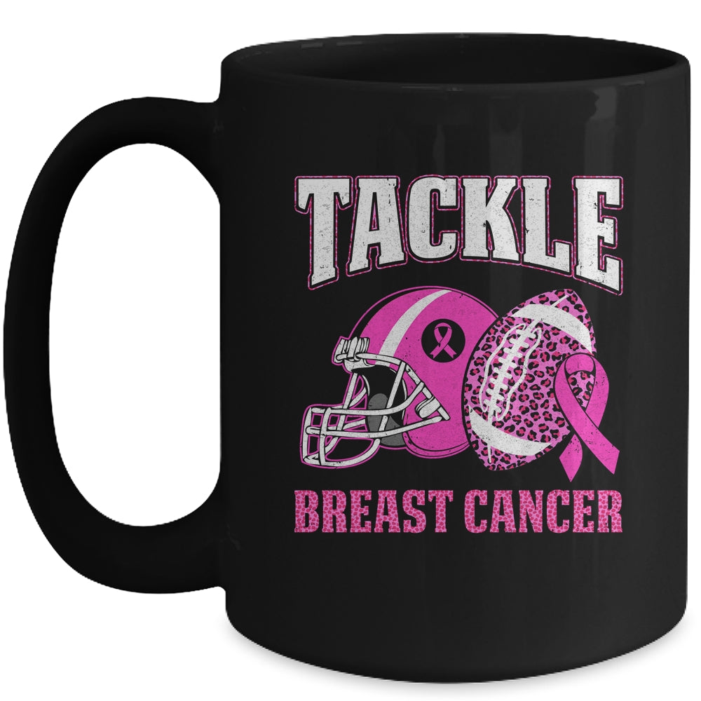 Tackle Breast Cancer Awareness American Football Women Mom Mug | teecentury