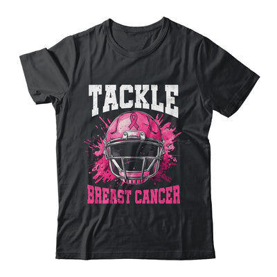 Tackle Football Breast Cancer Awareness Pink Ribbon Boys Shirt & Hoodie | teecentury