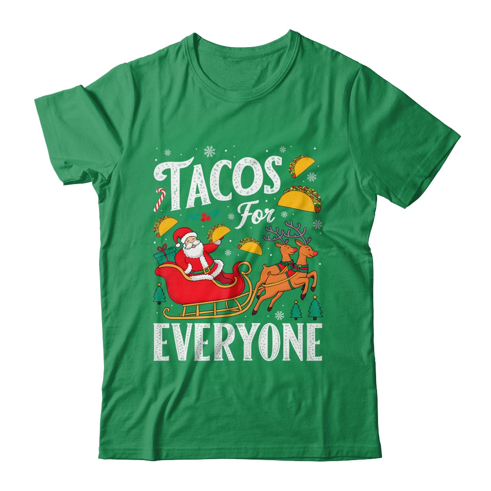 Tacos For Everyone Christmas Taco Funny Xmas Santa Family Shirt & Sweatshirt | teecentury