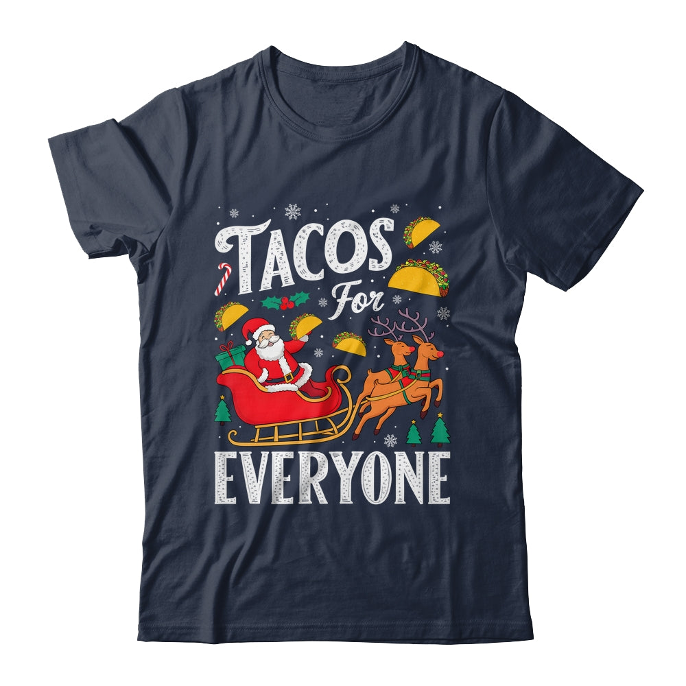 Tacos For Everyone Christmas Taco Funny Xmas Santa Family Shirt & Sweatshirt | teecentury