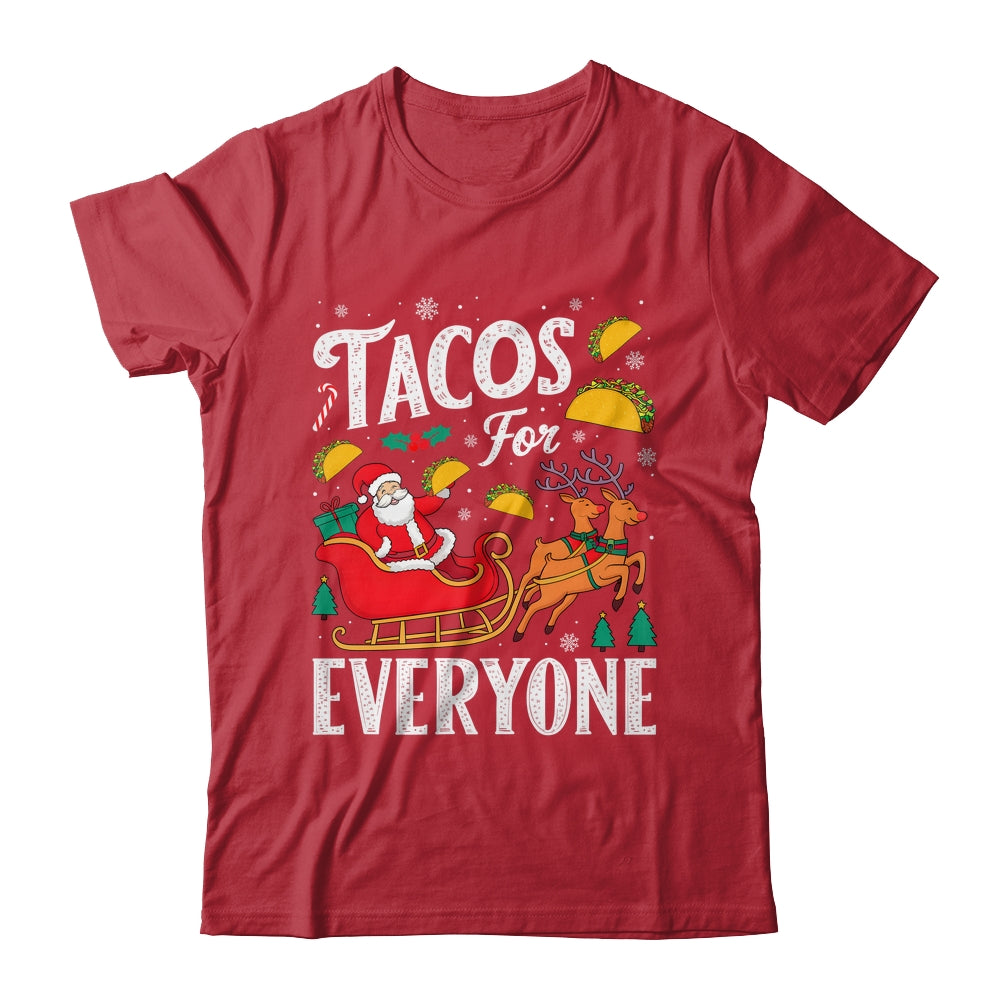 Tacos For Everyone Christmas Taco Funny Xmas Santa Family Shirt & Sweatshirt | teecentury