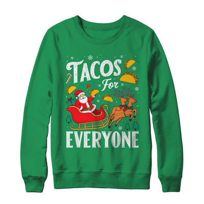 Tacos For Everyone Christmas Taco Funny Xmas Santa Family Shirt & Sweatshirt | teecentury