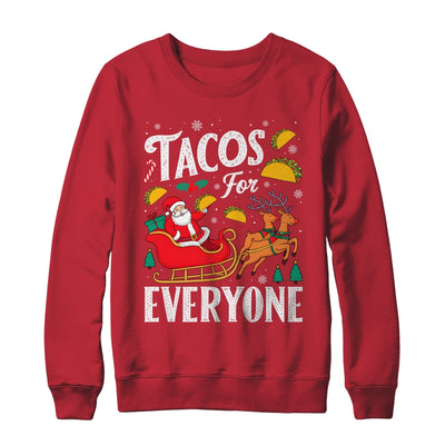 Tacos For Everyone Christmas Taco Funny Xmas Santa Family Shirt & Sweatshirt | teecentury