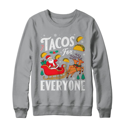 Tacos For Everyone Christmas Taco Funny Xmas Santa Family Shirt & Sweatshirt | teecentury