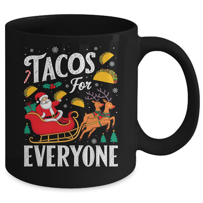 Tacos For Everyone Christmas Taco Funny Xmas Santa Family Mug | teecentury