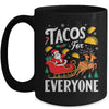 Tacos For Everyone Christmas Taco Funny Xmas Santa Family Mug | teecentury