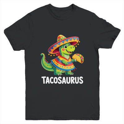 Tacosaurus Taco Dinosaur Dino Cinco De Mayo Boys Kids Youth Shirt | teecentury