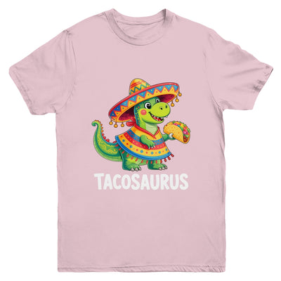Tacosaurus Taco Dinosaur Dino Cinco De Mayo Boys Kids Youth Shirt | teecentury