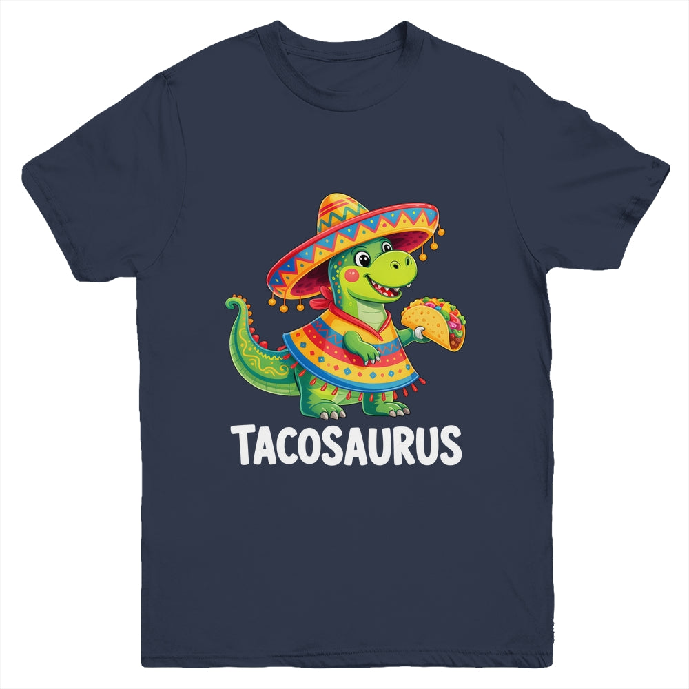 Tacosaurus Taco Dinosaur Dino Cinco De Mayo Boys Kids Youth Shirt | teecentury