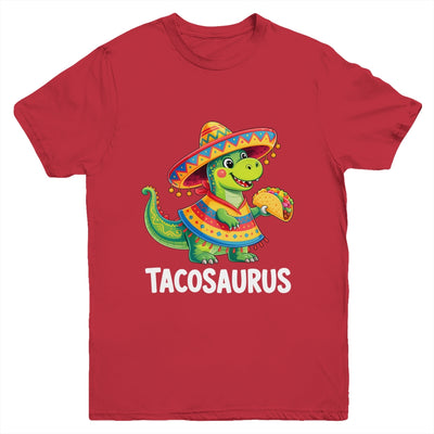 Tacosaurus Taco Dinosaur Dino Cinco De Mayo Boys Kids Youth Shirt | teecentury