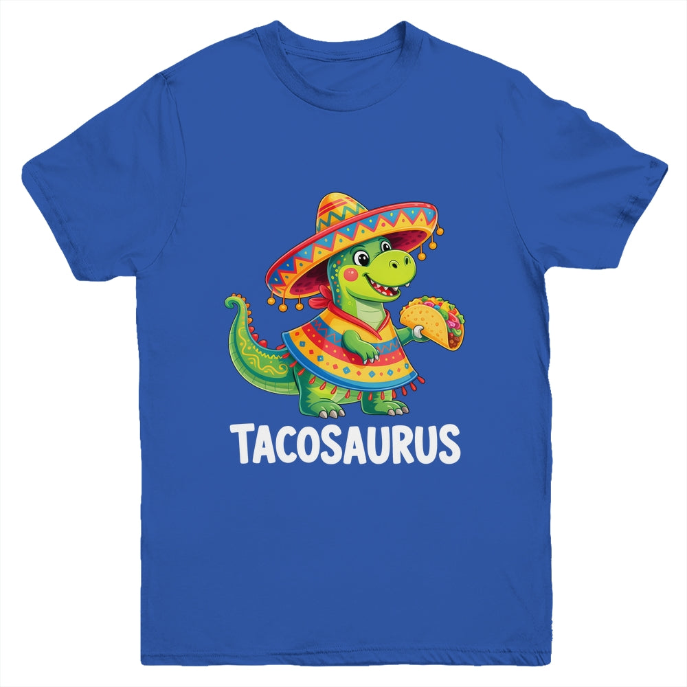 Tacosaurus Taco Dinosaur Dino Cinco De Mayo Boys Kids Youth Shirt | teecentury
