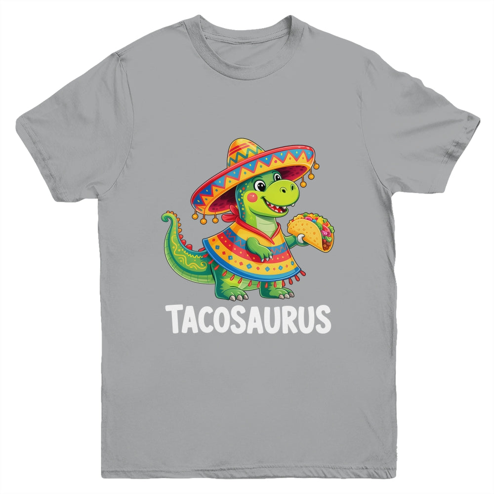 Tacosaurus Taco Dinosaur Dino Cinco De Mayo Boys Kids Youth Shirt | teecentury