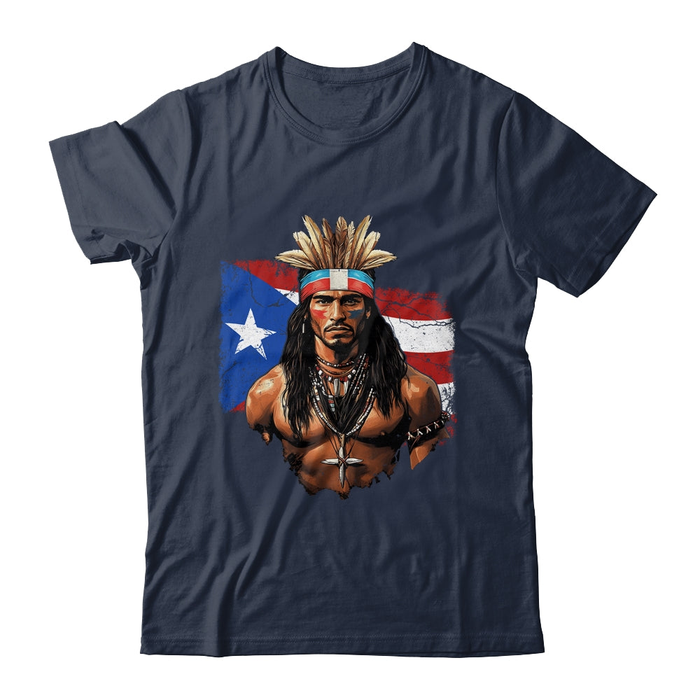 Taino Man Puerto Rican Flag Indigenous People Caribbean Men Shirt & Hoodie | teecentury