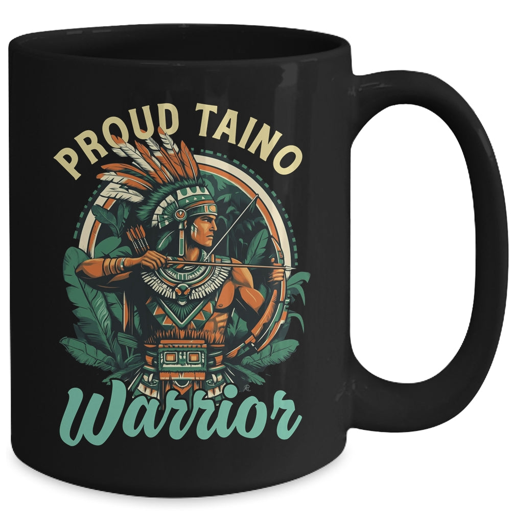 Taino Warrior Puerto Rico Indigenous Caribbean Culture Mug | teecentury