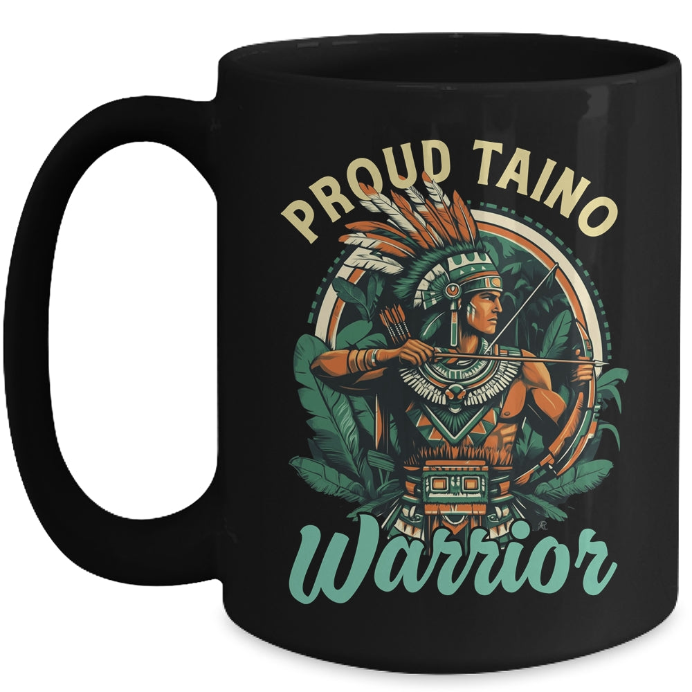 Taino Warrior Puerto Rico Indigenous Caribbean Culture Mug | teecentury