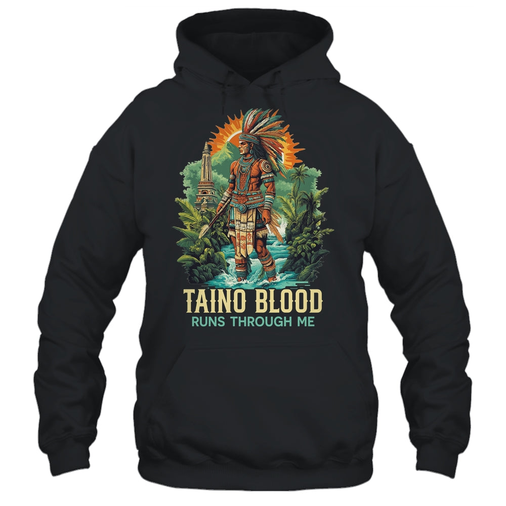 Taino Warrior Puerto Rico Men Indigenous Caribbean Shirt & Hoodie | teecentury