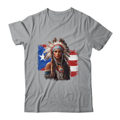 Taino Woman Puerto Rican Flag Indigenous Caribbean Women Shirt & Hoodie | teecentury