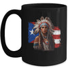Taino Woman Puerto Rican Flag Indigenous Caribbean Women Mug | teecentury