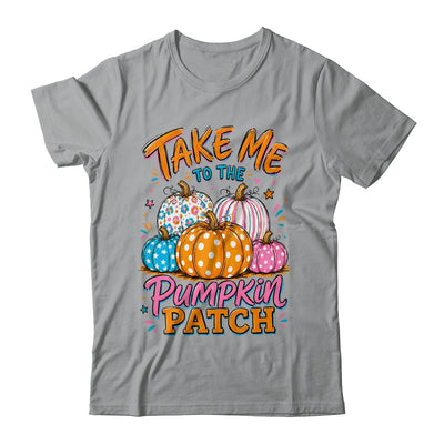 Take Me To The Pumpkin Patch Striped Fall Autumn Halloween Shirt & Sweatshirt | teecentury
