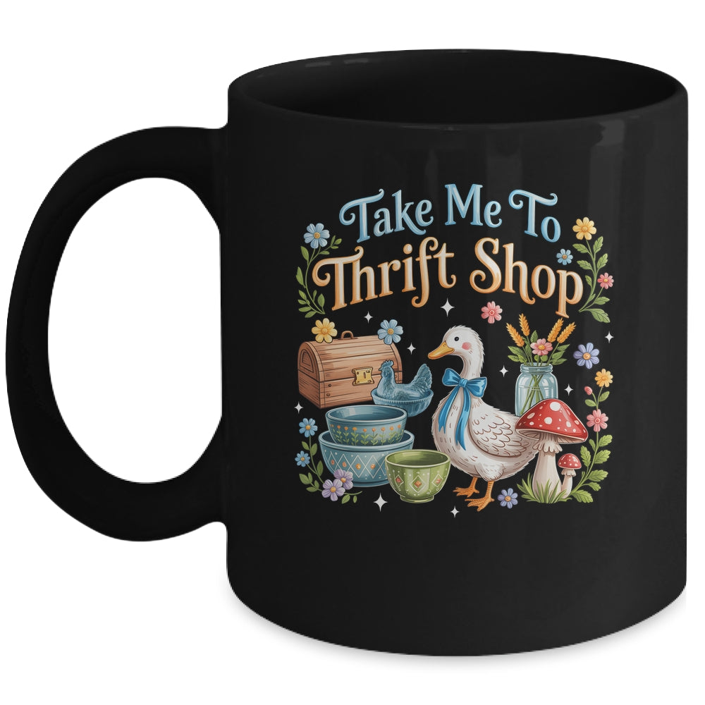 Take Me To The Thrift Shop Thrifted Vintage Goose Lover Mug | teecentury