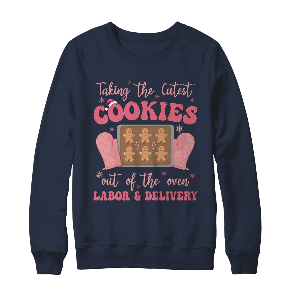 Take The Cutest Cookies Christmas Nurse Labor And Delivery Shirt & Sweatshirt | teecentury