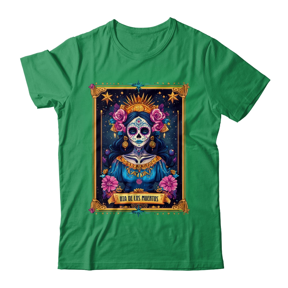 Tarot Card Dia De Los Muertos Woman La Catrina Day Of Dead Shirt & Sweatshirt | teecentury