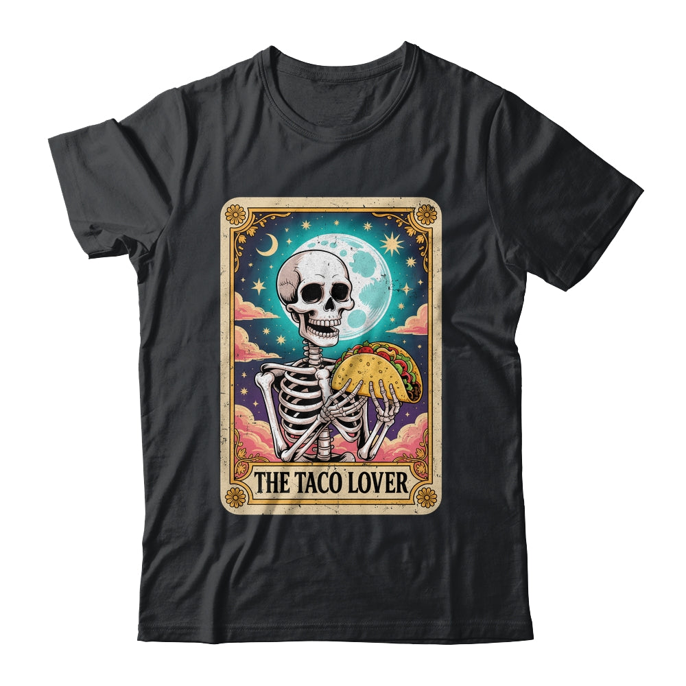 Tarot Card The Taco Lover Cinco De Mayo Skeleton Men Women Shirt & Tank Top | teecentury