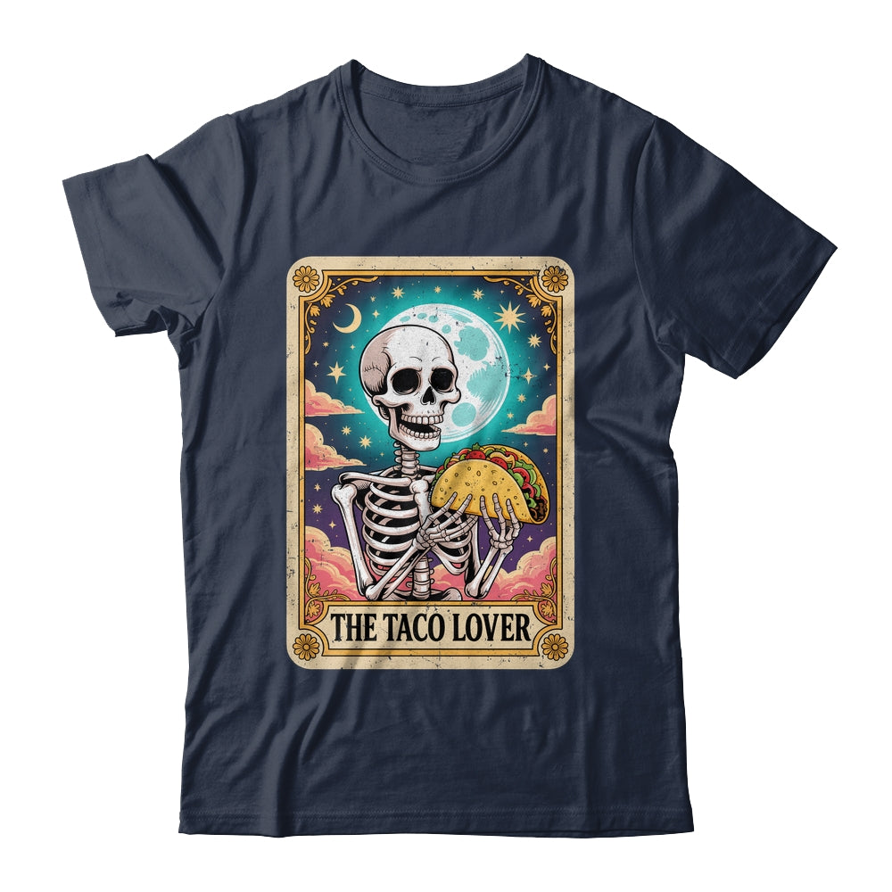 Tarot Card The Taco Lover Cinco De Mayo Skeleton Men Women Shirt & Tank Top | teecentury