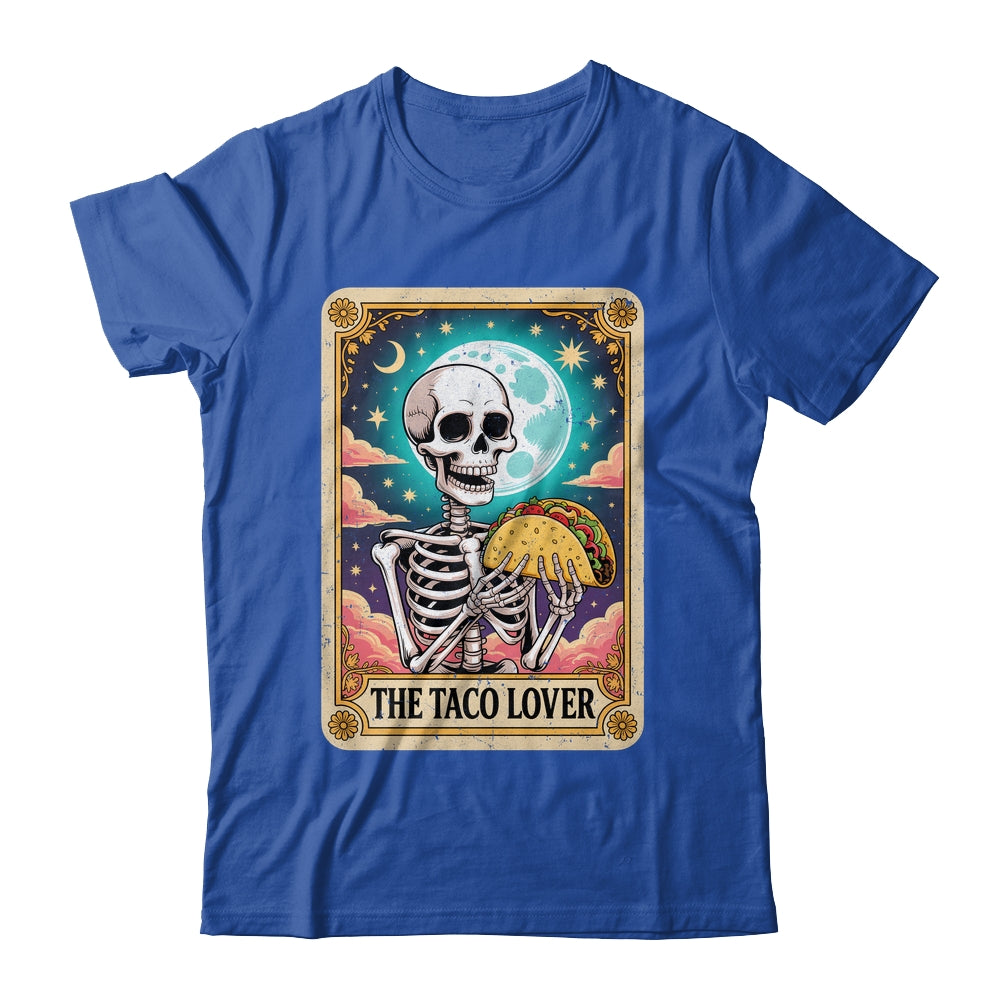 Tarot Card The Taco Lover Cinco De Mayo Skeleton Men Women Shirt & Tank Top | teecentury