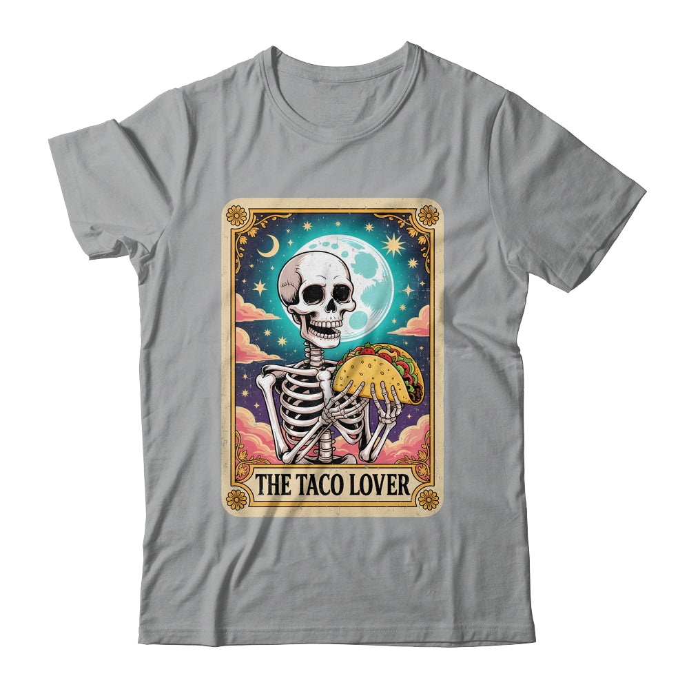 Tarot Card The Taco Lover Cinco De Mayo Skeleton Men Women Shirt & Tank Top | teecentury
