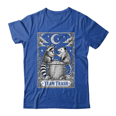 Tarot Card Vintage Team Trash Crescent Moon Opossum Raccoon Shirt & Hoodie | teecentury