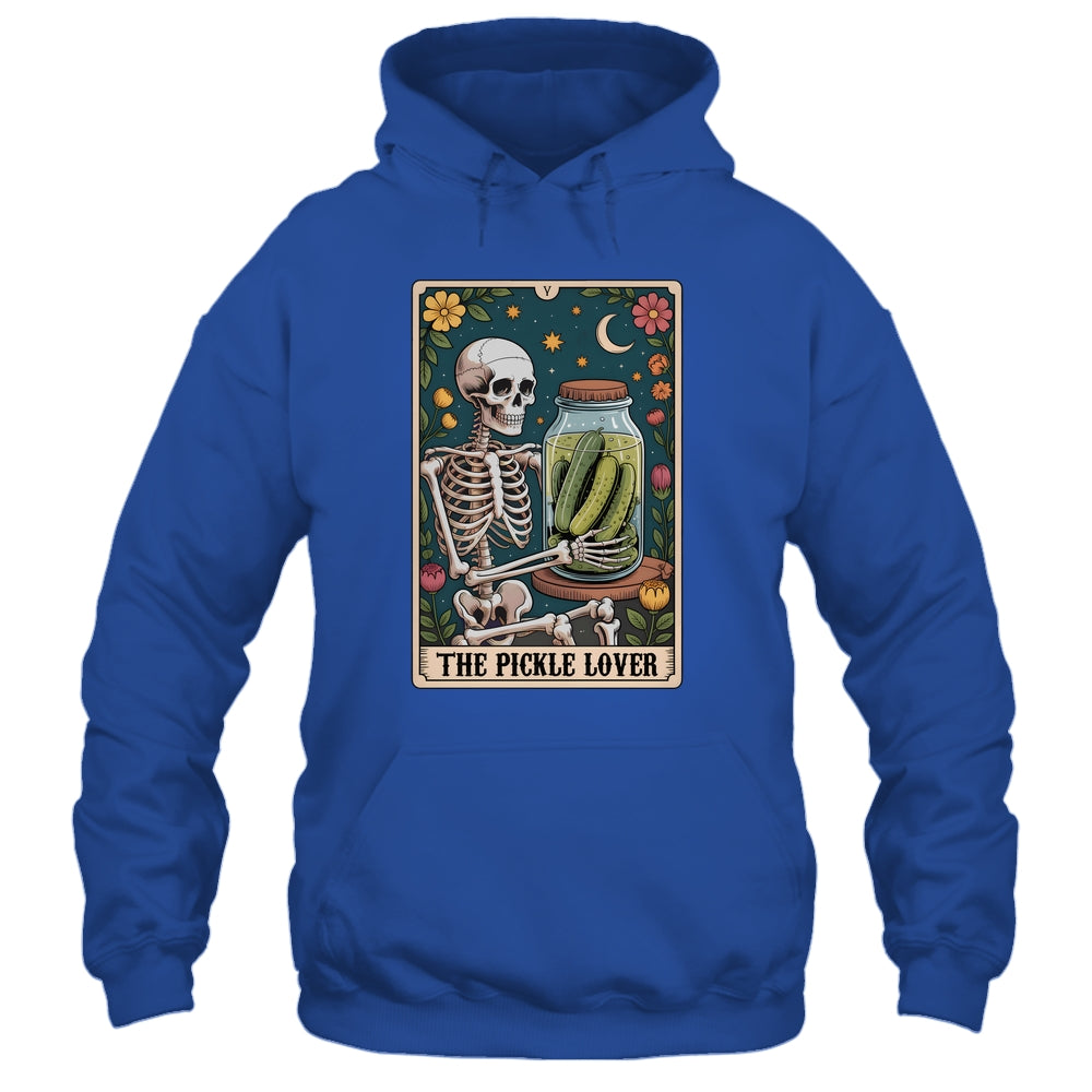 Tarot Pickle Lover Pickles Foodie Skeleton Tarot Card Funny Shirt & Tank Top | teecentury