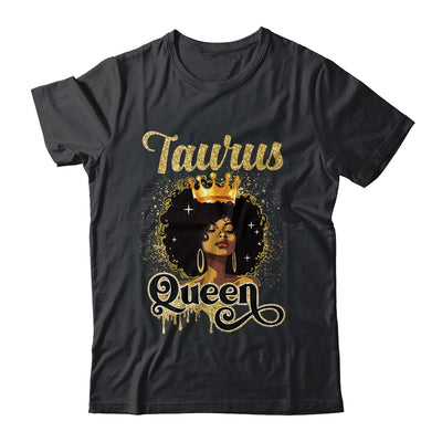 Taurus Queen Birthday Afro Girls Black Zodiac Birthday Shirt & Tank Top | teecentury