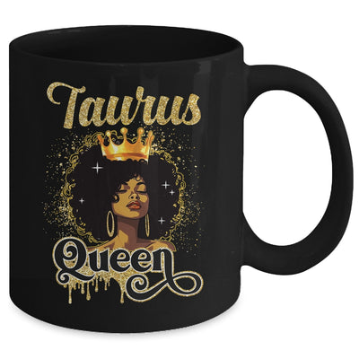 Taurus Queen Birthday Afro Girls Black Zodiac Birthday Mug | teecentury