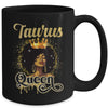 Taurus Queen Birthday Afro Girls Black Zodiac Birthday Mug | teecentury