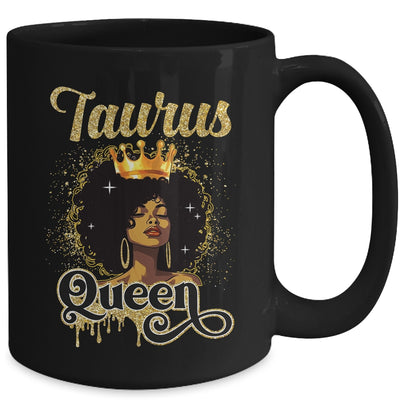 Taurus Queen Birthday Afro Girls Black Zodiac Birthday Mug | teecentury