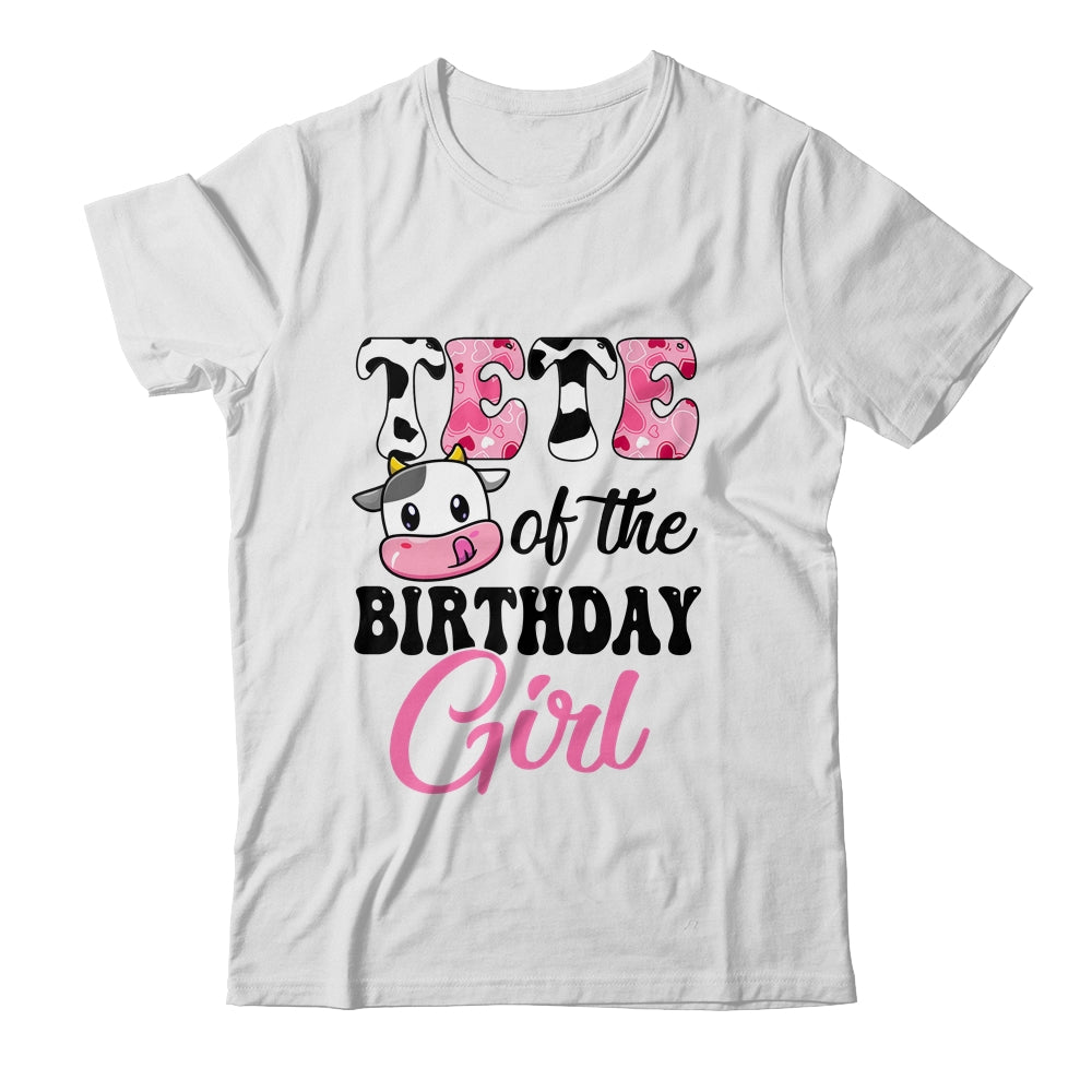 TeTe Of The Birthday Girl Cow Farm 1st Birthday Girl Shirt & Hoodie | teecentury