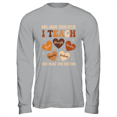 Teacher Black History Month Melanin Educator I Teach Shirt & Hoodie | teecentury
