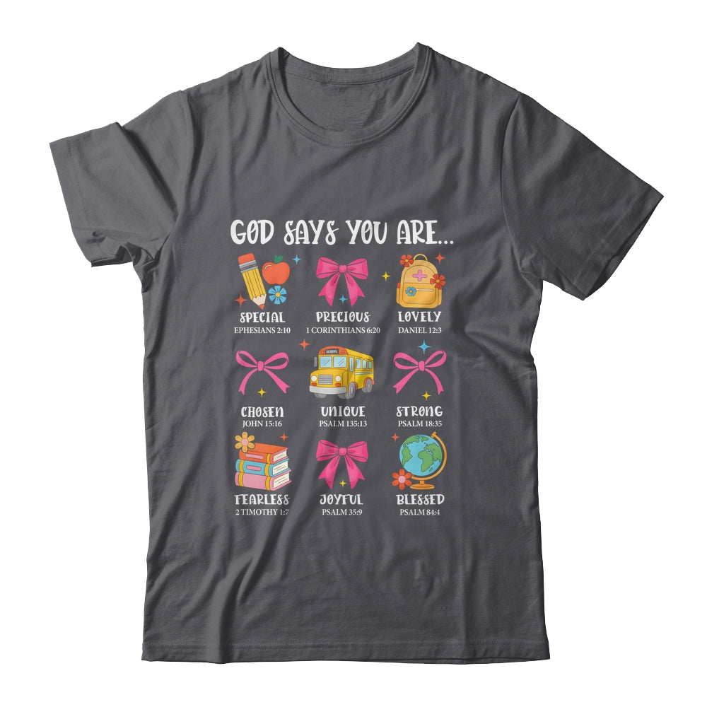 Teacher Christian God Says I Am Faith Religious Bible Verse Shirt & Hoodie | teecentury
