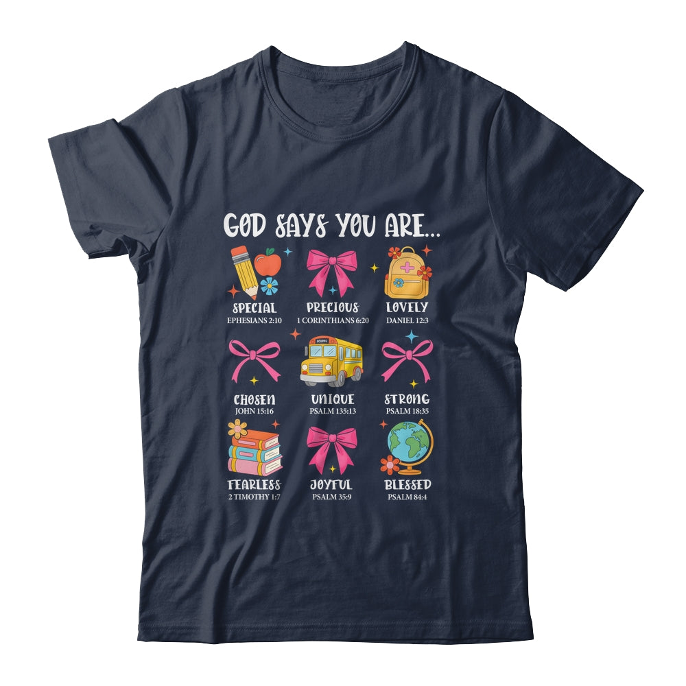 Teacher Christian God Says I Am Faith Religious Bible Verse Shirt & Hoodie | teecentury