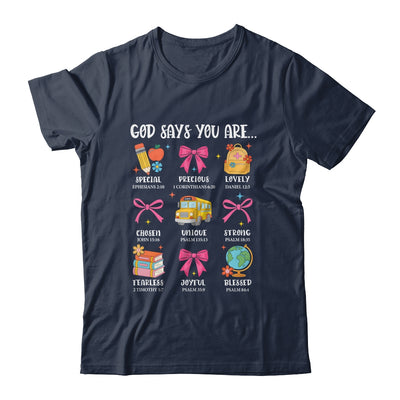 Teacher Christian God Says I Am Faith Religious Bible Verse Shirt & Hoodie | teecentury
